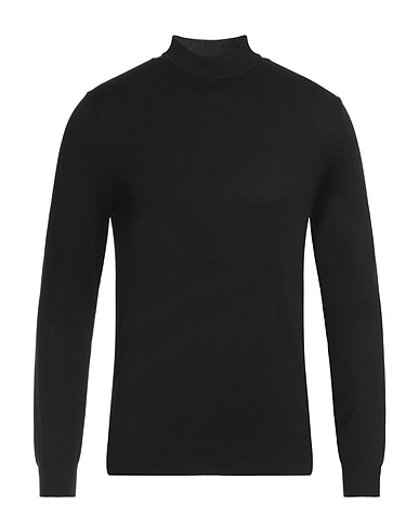 ONLY & SONS Polo neck Black 78% Livaeco by Birla Cellulose™, 22% Polyester