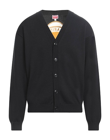 KENZO Cardigan Black 55% Wool, 45% Cotton, Polyester