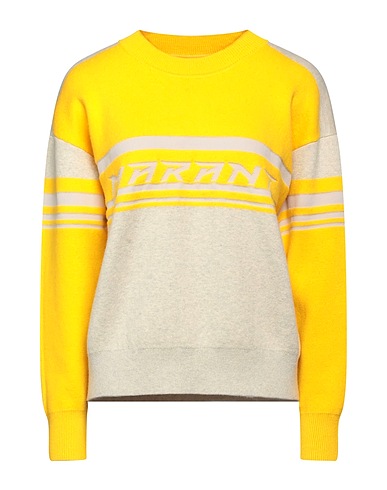 MARANT ÉTOILE Jumper Yellow 39% Organic cotton, 22% Viscose, 22% Synthetic fibers, 16% Wool, 1% Elastane