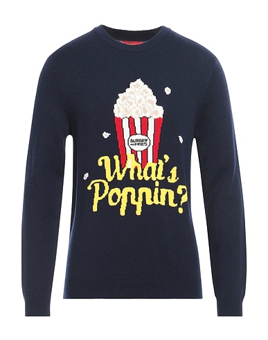 SOCKS BURGER AND FRIES Pullover Blu notte 50% Lana, 30% Poliammide, 20% Acrilico