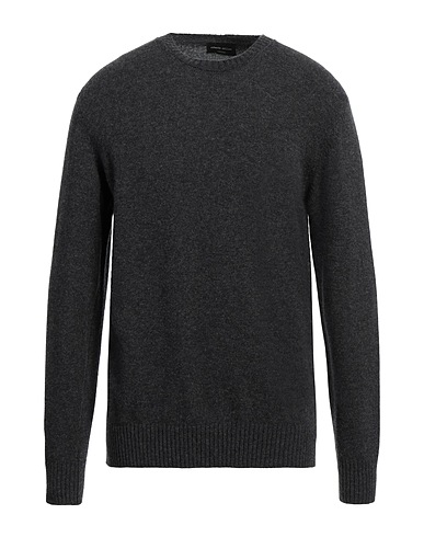ROBERTO COLLINA Pullover Antracite 90% Lana, 10% Cachemire