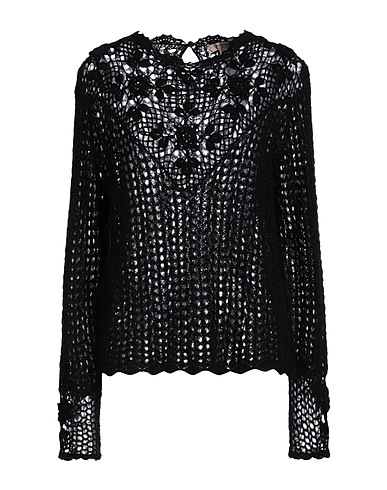 TWINSET Jumper Black 40% Polyamide, 30% Mohair wool, 30% Wool