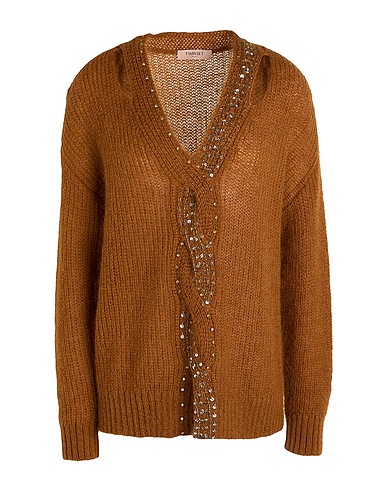 TWINSET Jumper Brown 40% Polyamide, 30% Mohair wool, 30% Wool, Polyester