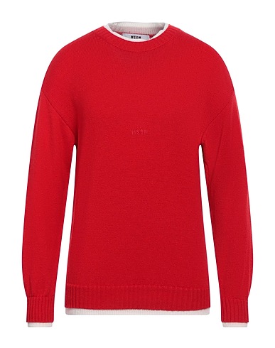 MSGM Sweater Red 70% Wool, 30% Cashmere