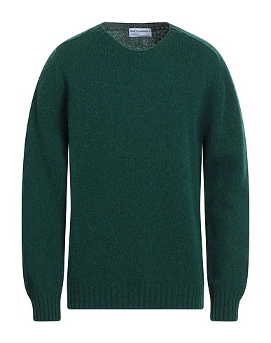 SHETLANDER'S Pullover Vert 100% Laine vierge