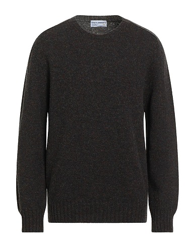 SHETLANDER'S Pullover Moka 100% Laine vierge