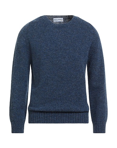 SHETLANDER'S Pullover Bleu marine 100% Laine vierge