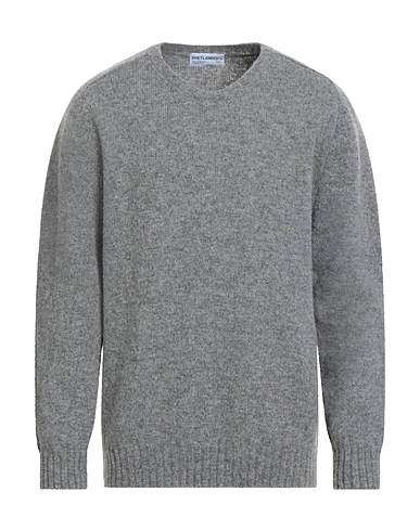 SHETLANDER'S Sweater Grey 100% Virgin Wool