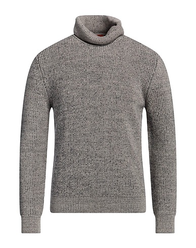BARENA Polo neck Grey 48% Alpaca wool, 28% Polyamide, 21% Wool, 3% Elastane