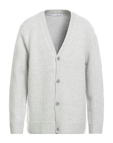 ACNE STUDIOS Cardigan Light grey 44% Wool, 29% Cotton, 26% Nylon, 1% Elastane
