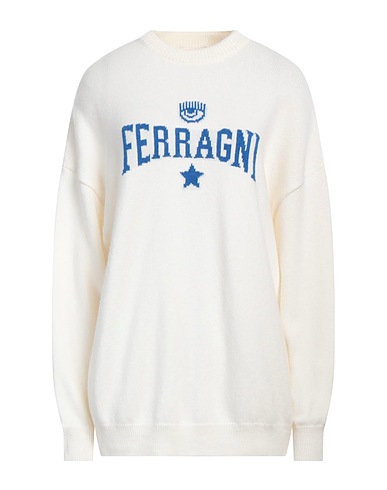 CHIARA FERRAGNI Pullover Bianco 40% Lana, 30% Viscosa, 20% Poliammide, 10% Cachemire