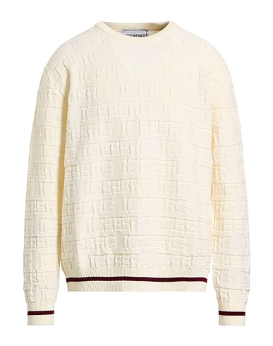 ICEBERG Jumper Cream 68% Virgin Wool, 32% Cotton