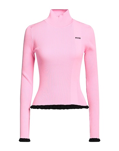 MSGM Turtleneck Pink 70% Viscose, 30% Polyester
