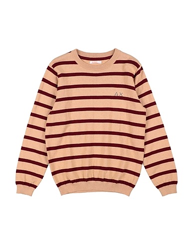 SUN 68 Pullover Sand 50% Merinowolle, 50% Baumwolle