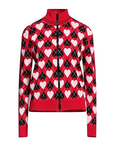 MSGM Strickjacke Rot 80% Viskose, 20% Polyester