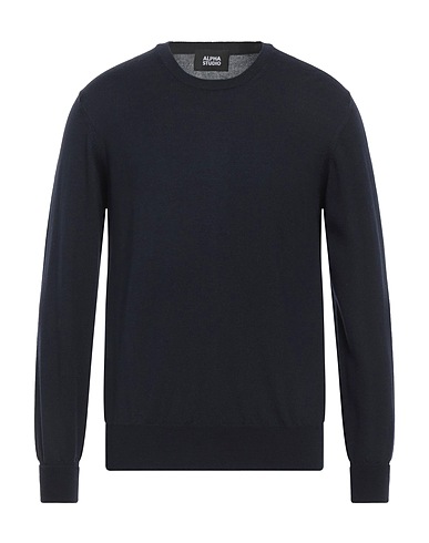 ALPHA STUDIO Pullover Blu notte 100% Lana Merino