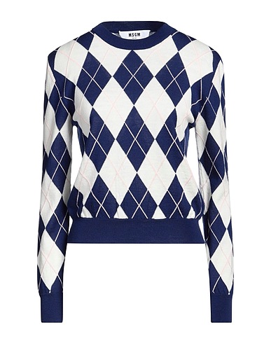 MSGM Sweater Blue 100% Virgin Wool