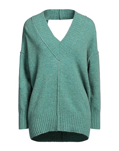 ISABEL BENENATO Pullover Verde smeraldo 54% Lana Merino, 22% Lana di yak, 19% Poliammide, 5% Elastan