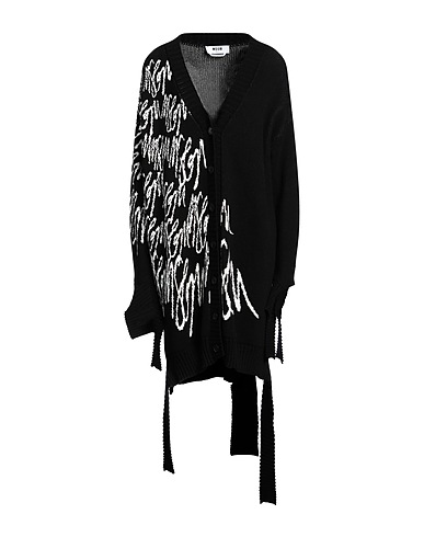 MSGM カーディガン ブラック コットン 100%
