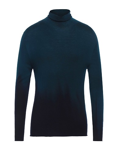 ISABEL BENENATO Polo neck Emerald green 100% Virgin Wool
