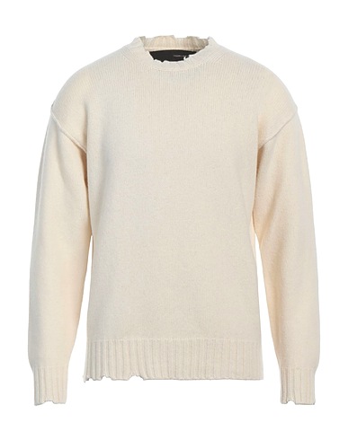 ISABEL BENENATO Jumper Ivory 50% Cashmere, 50% Wool