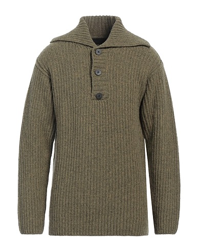 ISABEL BENENATO Sweater Khaki 100% Virgin Wool