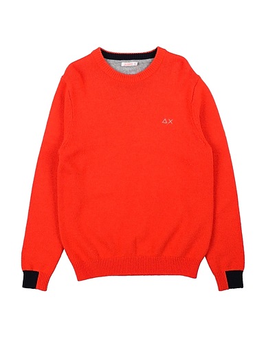 SUN 68 Sweater Orange 47% Merino Wool, 38% Viscose, 10% Polyamide, 5% Cashmere