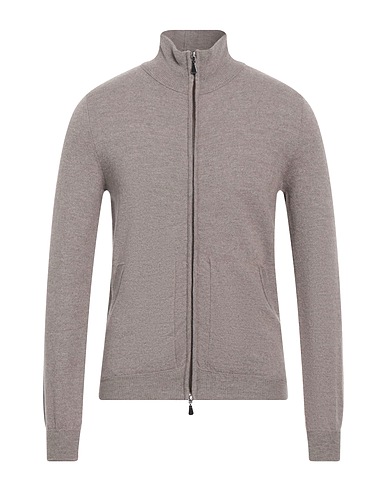 ALPHA STUDIO Cardigan Light brown 90% Wool, 10% Cashmere