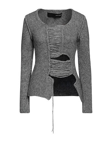 ISABEL BENENATO Jumper Grey 53% Wool, 24% Polyamide, 23% Yak wool