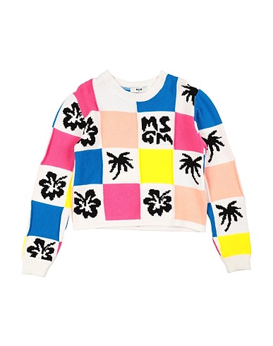 MSGM Jumper KIDS White 100% Cotton