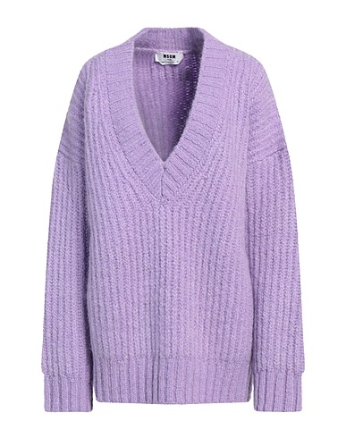 MSGM Jumper Lilac 55% Acrylic, 17% Mohair wool, 17% Wool, 11% Polyamide