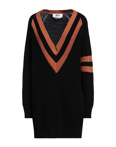 MSGM Sweater Black 100% Merino Wool