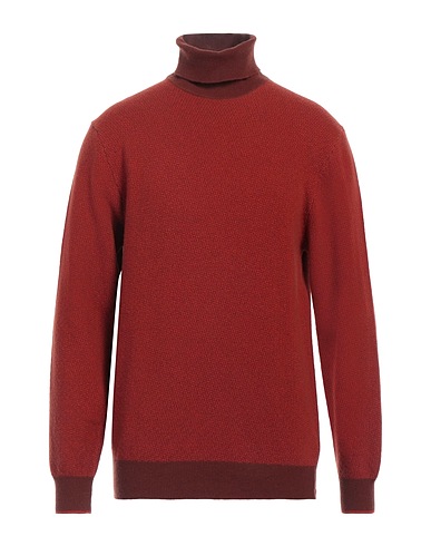 HERITAGE Turtleneck Rust 90% Wool, 10% Cashmere