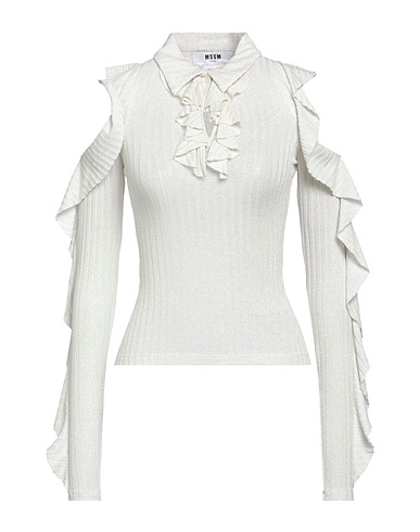 MSGM Sweater White 85% Viscose, 6% Polyester, 5% Elastane, 4% Polyamide