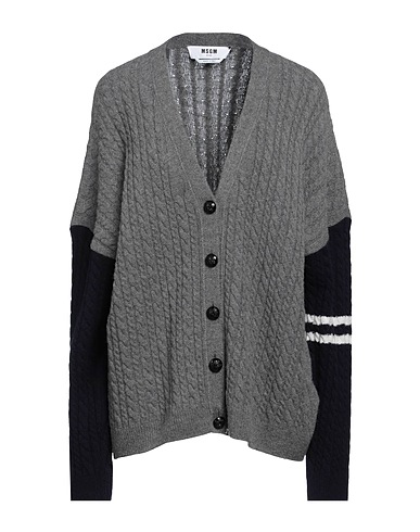 MSGM Cardigan Grey 70% Wool, 30% Cashmere