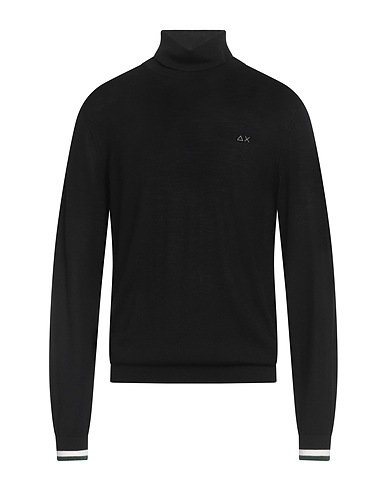 SUN 68 Polo neck 100% Merino Wool
