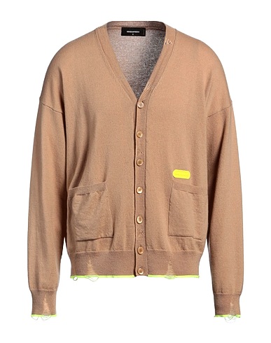 DSQUARED2 Cardigan Cammello 69% Lana Vergine, 30% Cachemire, 1% Poliestere