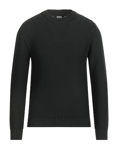 ALPHA STUDIO Pullover Dunkelgrün 100% Merinowolle