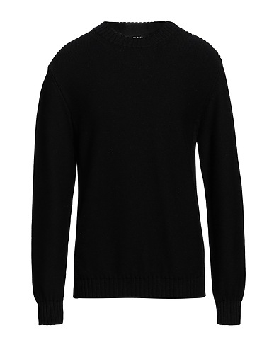 ALPHA STUDIO Pullover Nero 100% Lana Merino