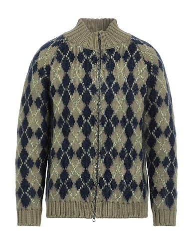MASSIMO ALBA Cardigan Sage green 72% Wool, 19% Mohair wool, 9% Silk