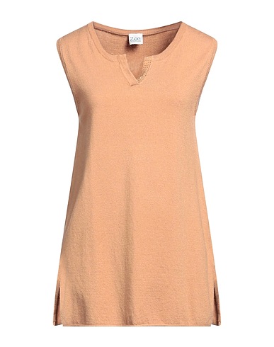 Z.O.E. ZONE OF EMBROIDERED Jumper Camel 50% Viscose, 28% Polyester, 22% Polyamide