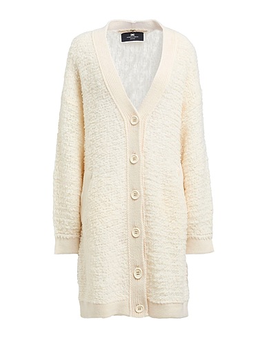 ELISABETTA FRANCHI Cardigan Ivory 72% Wool, 28% Polyamide
