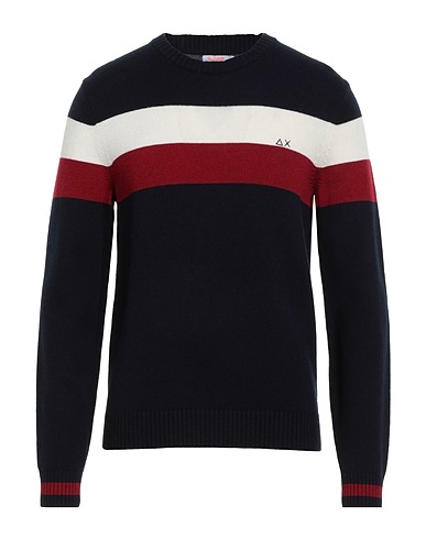 SUN 68 Jumper Midnight blue 50% Merino Wool, 35% Viscose, 10% Polyamide, 5% Cashmere