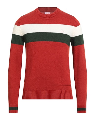 SUN 68 Sweater Rust 50% Merino Wool, 35% Viscose, 10% Polyamide, 5% Cashmere