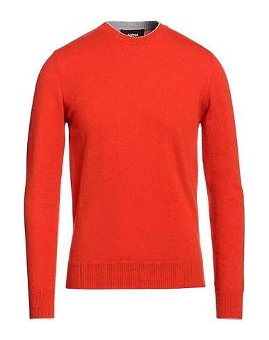 ALPHA STUDIO Pullover Orange 100% Geelongwolle