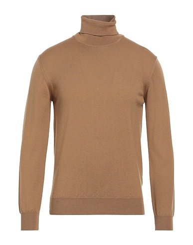 BECOME Turtleneck Camel 100% Virgin Wool