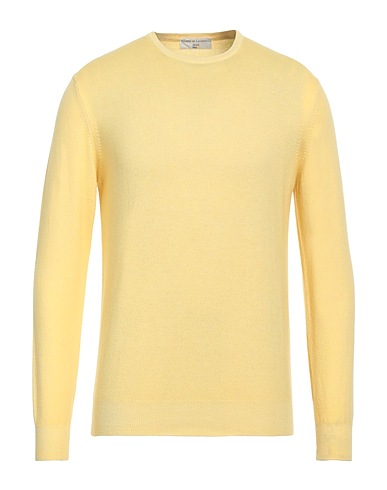 FILIPPO DE LAURENTIIS Jumper COLORS Pastel yellow 75% Super 120s Wool, 15% Silk, 10% Cashmere