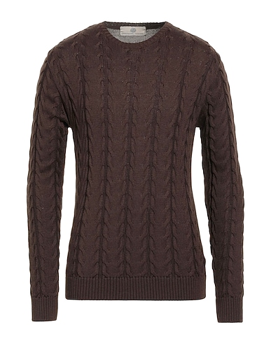 OFFICINE DEL CASHMERE Pullover Testa di moro 50% Lana Merino, 50% Dralon®