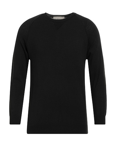 OFFICINE DEL CASHMERE Jumper Black 68% Polyacrylic, 19% Merino Wool, 10% Polyamide, 3% Elastane