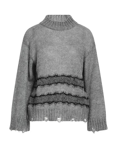 ICONA by KAOS Rollkragenpullover Grau 40% Acryl, 30% Mohairwolle, 30% Polyamid